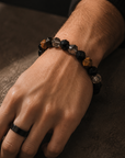 Jaxx Silver Tigers Eye Bracelet