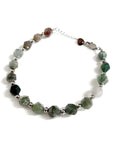 Ares Silver Stone Beaded Bracelet